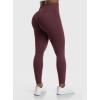 imageYEOREO Amplify Leggings for Women Seamless Scrunch Leggings Butt Lifting Gym High Waisted Athletic LeggingsDark Red