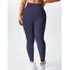 imageYEOREO Amplify Leggings for Women Seamless Scrunch Leggings Butt Lifting Gym High Waisted Athletic LeggingsDark Violet Grey Marl