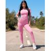 imageYEOREO Amplify Leggings for Women Seamless Scrunch Leggings Butt Lifting Gym High Waisted Athletic LeggingsFondant Powder