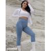 imageYEOREO Amplify Leggings for Women Seamless Scrunch Leggings Butt Lifting Gym High Waisted Athletic LeggingsGrey Blue Marl