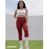 imageYEOREO Amplify Leggings for Women Seamless Scrunch Leggings Butt Lifting Gym High Waisted Athletic LeggingsScarlet Marl