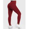 imageYEOREO Amplify Leggings for Women Seamless Scrunch Leggings Butt Lifting Gym High Waisted Athletic LeggingsScarlet Marl