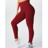 imageYEOREO Amplify Leggings for Women Seamless Scrunch Leggings Butt Lifting Gym High Waisted Athletic LeggingsScarlet Marl