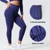 imageYEOREO Amplify Leggings for Women Seamless Scrunch Leggings Butt Lifting Gym High Waisted Athletic LeggingsTrue Indigo