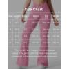 imageYEOREO Kalie Flare Scrunch Leggings for Women V Cross Waist Bell Bottom Yoga Pants Tummy Control Bootcut Workout LeggingsBegonia Pink