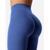 imageYEOREO Kalie Flare Scrunch Leggings for Women V Cross Waist Bell Bottom Yoga Pants Tummy Control Bootcut Workout LeggingsBlue