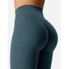 imageYEOREO Kalie Flare Scrunch Leggings for Women V Cross Waist Bell Bottom Yoga Pants Tummy Control Bootcut Workout LeggingsBlue Green