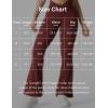 imageYEOREO Kalie Flare Scrunch Leggings for Women V Cross Waist Bell Bottom Yoga Pants Tummy Control Bootcut Workout LeggingsBurgundy