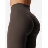 imageYEOREO Kalie Flare Scrunch Leggings for Women V Cross Waist Bell Bottom Yoga Pants Tummy Control Bootcut Workout LeggingsCoffee