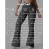 imageYEOREO Kalie Flare Scrunch Leggings for Women V Cross Waist Bell Bottom Yoga Pants Tummy Control Bootcut Workout LeggingsDark Grey
