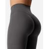 imageYEOREO Kalie Flare Scrunch Leggings for Women V Cross Waist Bell Bottom Yoga Pants Tummy Control Bootcut Workout LeggingsDark Grey