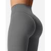 imageYEOREO Kalie Flare Scrunch Leggings for Women V Cross Waist Bell Bottom Yoga Pants Tummy Control Bootcut Workout LeggingsGrey