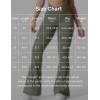 imageYEOREO Kalie Flare Scrunch Leggings for Women V Cross Waist Bell Bottom Yoga Pants Tummy Control Bootcut Workout LeggingsGrey Green