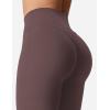 imageYEOREO Kalie Flare Scrunch Leggings for Women V Cross Waist Bell Bottom Yoga Pants Tummy Control Bootcut Workout LeggingsPlum Brown