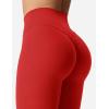 imageYEOREO Kalie Flare Scrunch Leggings for Women V Cross Waist Bell Bottom Yoga Pants Tummy Control Bootcut Workout LeggingsRed