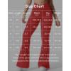imageYEOREO Kalie Flare Scrunch Leggings for Women V Cross Waist Bell Bottom Yoga Pants Tummy Control Bootcut Workout LeggingsRed