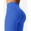 imageYEOREO Kalie Flare Scrunch Leggings for Women V Cross Waist Bell Bottom Yoga Pants Tummy Control Bootcut Workout LeggingsSapphire Blue
