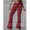 imageYEOREO Kalie Flare Scrunch Leggings for Women V Cross Waist Bell Bottom Yoga Pants Tummy Control Bootcut Workout LeggingsWine Red