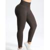 imageYEOREO Scrunch Butt Lift Leggings for Women Workout Yoga Pants Ruched Booty High Waist Seamless Leggings Compression TightsBrown