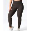 imageYEOREO Scrunch Butt Lift Leggings for Women Workout Yoga Pants Ruched Booty High Waist Seamless Leggings Compression TightsBrown