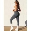 imageYEOREO Scrunch Butt Lift Leggings for Women Workout Yoga Pants Ruched Booty High Waist Seamless Leggings Compression TightsGrey Marl