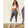 imageYEOREO Scrunch Butt Lift Leggings for Women Workout Yoga Pants Ruched Booty High Waist Seamless Leggings Compression TightsGrey Marl