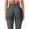 imageYEOREO Scrunch Butt Lift Leggings for Women Workout Yoga Pants Ruched Booty High Waist Seamless Leggings Compression TightsGrey Marl