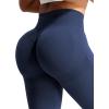 imageYEOREO Scrunch Butt Lift Leggings for Women Workout Yoga Pants Ruched Booty High Waist Seamless Leggings Compression TightsIndigo