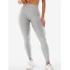 imageYEOREO Scrunch Butt Lift Leggings for Women Workout Yoga Pants Ruched Booty High Waist Seamless Leggings Compression TightsLight Grey Marl