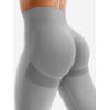 imageYEOREO Scrunch Butt Lift Leggings for Women Workout Yoga Pants Ruched Booty High Waist Seamless Leggings Compression TightsNeutral Grey