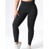 imageYEOREO Scrunch Butt Lift Leggings for Women Workout Yoga Pants Ruched Booty High Waist Seamless Leggings Compression TightsSolid Black