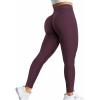 imageYEOREO Amplify Leggings for Women Seamless Scrunch Leggings Butt Lifting Gym High Waisted Athletic LeggingsBlack Cherry Marl