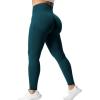 imageYEOREO Scrunch Butt Lift Leggings for Women Workout Yoga Pants Ruched Booty High Waist Seamless Leggings Compression TightsTeal