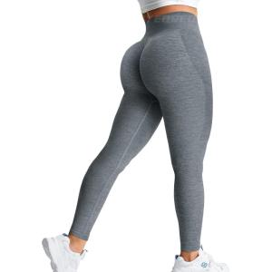 imageYEOREO Amplify Leggings for Women Seamless Scrunch Leggings Butt Lifting Gym High Waisted Athletic LeggingsCharcoal Marl