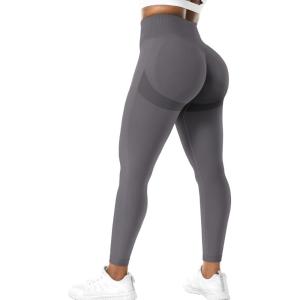 imageYEOREO Scrunch Butt Lift Leggings for Women Workout Yoga Pants Ruched Booty High Waist Seamless Leggings Compression TightsAsh