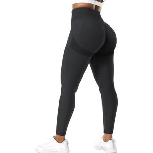imageYEOREO Scrunch Butt Lift Leggings for Women Workout Yoga Pants Ruched Booty High Waist Seamless Leggings Compression TightsBlack Pro