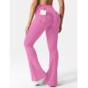 imageYEOREO CoreFlex Flare Leggings with Pockets for Women Scrunch Workout Leggings Butt Lifting Gym Yoga PantsBegonia Pink