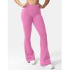 imageYEOREO CoreFlex Flare Leggings with Pockets for Women Scrunch Workout Leggings Butt Lifting Gym Yoga PantsBegonia Pink