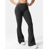 imageYEOREO CoreFlex Flare Leggings with Pockets for Women Scrunch Workout Leggings Butt Lifting Gym Yoga PantsBlack