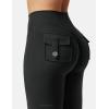 imageYEOREO CoreFlex Flare Leggings with Pockets for Women Scrunch Workout Leggings Butt Lifting Gym Yoga PantsBlack