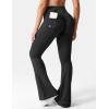 imageYEOREO CoreFlex Flare Leggings with Pockets for Women Scrunch Workout Leggings Butt Lifting Gym Yoga PantsBlack