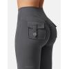 imageYEOREO CoreFlex Flare Leggings with Pockets for Women Scrunch Workout Leggings Butt Lifting Gym Yoga PantsCoal