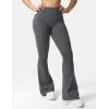 imageYEOREO CoreFlex Flare Leggings with Pockets for Women Scrunch Workout Leggings Butt Lifting Gym Yoga PantsCoal