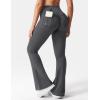 imageYEOREO CoreFlex Flare Leggings with Pockets for Women Scrunch Workout Leggings Butt Lifting Gym Yoga PantsCoal