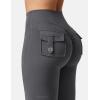 imageYEOREO CoreFlex Flare Leggings with Pockets for Women Scrunch Workout Leggings Butt Lifting Gym Yoga PantsCoal