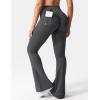 imageYEOREO CoreFlex Flare Leggings with Pockets for Women Scrunch Workout Leggings Butt Lifting Gym Yoga PantsCoal