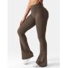 imageYEOREO CoreFlex Flare Leggings with Pockets for Women Scrunch Workout Leggings Butt Lifting Gym Yoga PantsCoffee