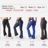 imageYEOREO CoreFlex Flare Leggings with Pockets for Women Scrunch Workout Leggings Butt Lifting Gym Yoga PantsDark Gray