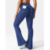 imageYEOREO CoreFlex Flare Leggings with Pockets for Women Scrunch Workout Leggings Butt Lifting Gym Yoga PantsDeep Blue