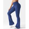 imageYEOREO CoreFlex Flare Leggings with Pockets for Women Scrunch Workout Leggings Butt Lifting Gym Yoga PantsDeep Blue